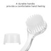 5Pcs Soft Nail Dust Cleaning Brush with Fine Handle Grip, Portable Nail Art Fingernail Scrub Cleaning Brushes, Manicure DIY Nail Tool(White) view 3
