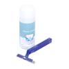 Cardinal Health RAZOR01 Standard Twin Blade Razor with Lubricating Strip, Blue, Case of 1000 (1 case of 10 Boxes of 100) view 2
