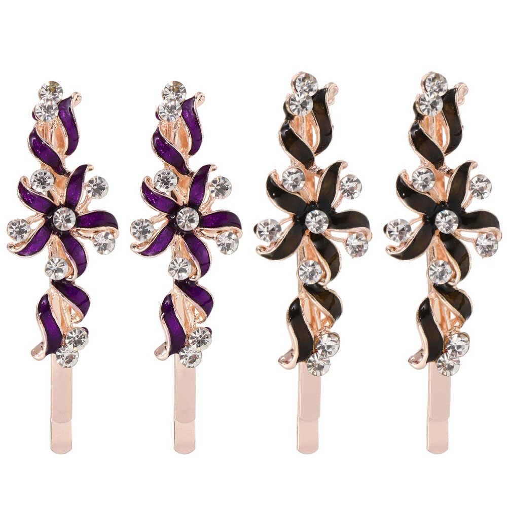 2 Pairs Branch Leaf Hairpin Hair Clips Accessories Alloy Hair Clips Girl Hair Clip Bobby Pin Women Hair Pin Decorative Women Barrettes