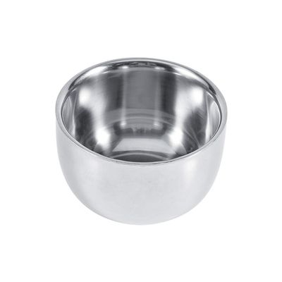 Mxtech Portable Shaving Soap Bowl, Stainless Steel Shaving Bowl Cup, Stainless Steel The Surface is Smooth, for Travel Home