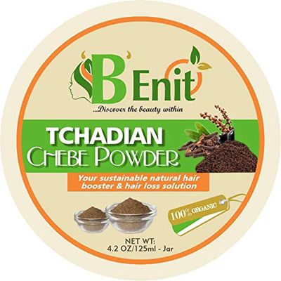 TCHADIAN CHEBE POWDER (80g); The Best Ayurvedic Herbs for Natural Hair Growth THAT keeps the hair moisturized AND stops it from breaking