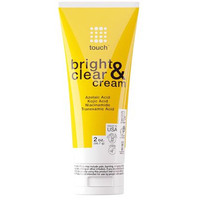 TOUCH Radiance Cream with Niacinamide, Kojic Acid, Tranexamic Acid & Azelaic Acid Brightening Face Cream for Uneven Skin Tone 2 oz