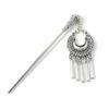 4 PCS Chinese National Style Hair Stick Antique Metal Hair Chopsticks Elegant Bobby Pin Tassel Hair Pin Chignon Pin Chopsticks Long Hair Styling view 3
