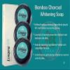 Longrich Bamboo Charcoal Soap, Black Soap,Brightening Soap for Fighting Pimples, Acne, 3 Bars view 4