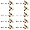 10 PCS Metal Cute Honeybee Hairpins Rhinestone Bee Hair Clips Hair Side Clip Barrette Bobby Pin Hair Accessories view 1