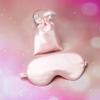 100% Pure Silk Double-Side Shading Eyeshade Sleeping Eye Mask Cover Eyepatch Blindfolds Eyeshade Health Sleep Shield Light DUO ER (Color : Pink) view 1