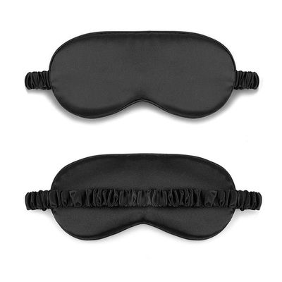 100% Pure Silk Double-Side Shading Eyeshade Sleeping Eye Mask Cover Eyepatch Blindfolds Eyeshade Health Sleep Shield Light DUO ER (Color : 5 Without Bag)