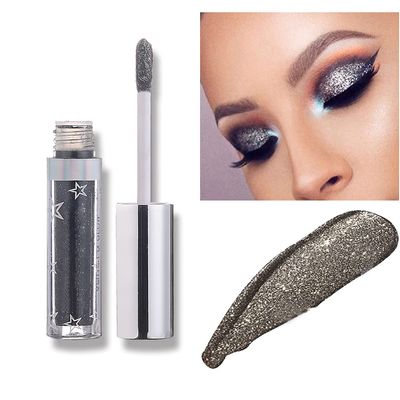 ROPALIA Liquid Glitter Eyeshadow,12 Color Sparkling Eyeshadow -Diamonds Phantom Color Water-based Eyeshadow Lasting Waterproof Sparkling Glitter Liquid EyeShadow Metallic Pigment