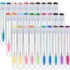 30 Sets Disposable Mascara Wands Set, Includes 30 Crystal Eyelash Brush Eyebrow Applicator Makeup Tool and 30 Reusable Diamond Eyelash Tube for Women Girls (Assorted Patterns) view 1