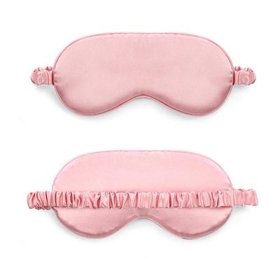 100% Pure Silk Double-Side Shading Eyeshade Sleeping Eye Mask Cover Eyepatch Blindfolds Eyeshade Health Sleep Shield Light DUO ER (Color : 2 Without Bag)