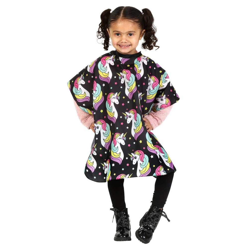 Plum Hill Kids Unicorn Hair Cutting Cape - Toddler Stylist Capes, Size XS-Small, Girls