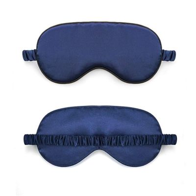 100% Pure Silk Double-Side Shading Eyeshade Sleeping Eye Mask Cover Eyepatch Blindfolds Eyeshade Health Sleep Shield Light DUO ER (Color : 7 Without Bag)