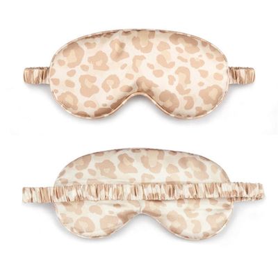 100% Pure Silk Double-Side Shading Eyeshade Sleeping Eye Mask Cover Eyepatch Blindfolds Eyeshade Health Sleep Shield Light DUO ER (Color : 4 Without Bag)