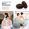 Hair Donut Bun Maker, Ring Style Bun, 2PCS Chignon Hair Increase Doughnut Shaper for Thick and Long Hair (X-Large, 4.5 Inch/Brown) view 4