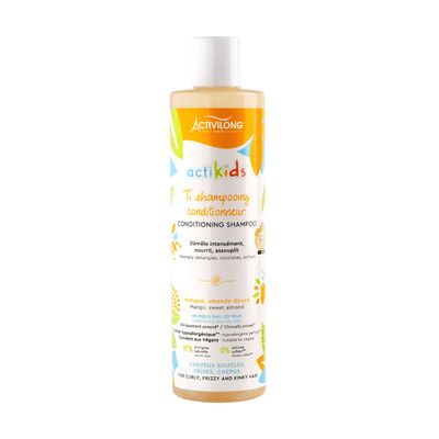Activilong Actikids Conditioning Shampoo Gentle Cleansing and Nourishing Care for Kids' Delicate Hair Enriched with Organic Sweet Almond Oil and Mango Butter 300 ml.