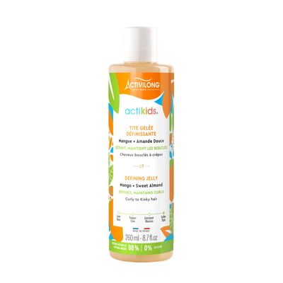 Activilong Actikids Defining Gel  The Ideal Gel for Endlessly Defined and Bouncy Curls  Enriched with Organic Sweet Almond Oil and Mango Butter  Non-Greasy and Leaves No Flakes  300 ml.