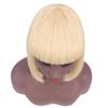 12 Inch Bob Short Straight Hair Can be Dyed Perm Bangs Real Multicolor Wig Orange (Beige) view 4