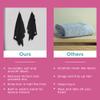 Hair RePear Anti Frizz Premium Cotton Hair Towel Wrap, Wet Hair Towel Wrap for Women, Plop Scrunch Curly, Wavy, Straight Hair (Black, 21 x 44) view 3