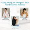 Hair RePear Anti Frizz Premium Cotton Hair Towel Wrap, Wet Hair Towel Wrap for Women, Plop Scrunch Curly, Wavy, Straight Hair (Black, 21 x 44) view 4