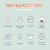 White Rabbit  Naked Cotton Stripped  100% Unbleached Cotton Sheets for DIY Face Masks | Soak in Toner, Serum & Essence | Lint-Free, Natural & Cruelty-Free | Korean Skin Care Product (180 Count) view 2