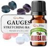 BodyJ4You 18PC Body Piercing Stone Plugs - Ear Stretching Balm Organic Jojoba Oil Aftercare - Big Gauge 20mm (3/4") - Saddle Double Flared Tunnels Expander Earrings view 1
