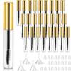 25 Pieces 10 ml Empty Mascara Tubes Wand Empty Eyelash Bottle Clear Refillable Mascara Container with 4 Pieces Funnels Transfer Pipettes for Castor Oil and DIY Cosmetics(Gold) view 1
