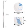 Allwon 100Pcs Metal Stickers for Magnetic Palette Empty Eyeshadow Makeup Palette + Depotting Spatula (50Pcs Round + 50Pcs Square) view 2