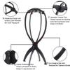 Wig Stand, Wig Head, Portable Wig Holder Wig Head Stand for All Wigs Travel Hair Stylist Gifts for Women 2PC view 2