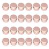 0.5oz/15ml Rose Gold Aluminum Tin Jar with Screw Lid 1/2 oz Containers with Lids 1/2-Ounce Metal Steel Tin Cosmetic Sample Containers for Lip Balm DIY Salve Spice Candies Crafts, 24 Pack view 1