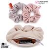 LokiStashed 3-PACK Suede Hair Tie Scrunchies for VSCO Girls & Women, THE ORIGINAL HIDDEN POCKET SCRUNCHIE with Zipper Pocket Storage, Accessories, Small Items, Keys, Money (Pastel) view 3