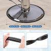 Amagogo Barber Salon Equipment Floor Protective Plastic Gasket for Styling - Black Durable for & Tools Required Accessories, 22.8 Inch view 3