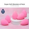 AOA Studio Collection makeup Sponge Set Latex Free and High-definition Set of 6 makeup Wonder blender For Powder Cream and Liquid, Super Soft Wonder Beauty Cosmetic view 3