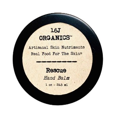 16J Organics - Moisturizing Ointment - Rescue 1 oz- Organic 100% Natural For Dry Hands, Feet, Cuticles - Handmade Of All Food Grade Ingredients - Purse Size