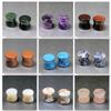 BodyJ4You 18PC Body Piercing Stone Plugs - Ear Stretching Balm Organic Jojoba Oil Aftercare - Beginners 8G 3.2mm - Saddle Double Flared Tunnels Expander Earrings view 2