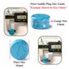 BodyJ4You 18PC Body Piercing Stone Plugs - Ear Stretching Balm Organic Jojoba Oil Aftercare - Beginners 8G 3.2mm - Saddle Double Flared Tunnels Expander Earrings view 3