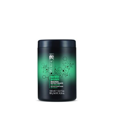 Black Professional Line Keratin Protein Hair Mask, 1000 ml./33.81 fl.oz.