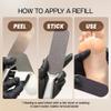 PANA 50 Pieces Small Black Pedi File Refill for Stainless Steel Foot File Sanding Foot Rasp - Easy Strip Peel Pedicure Refill Pads - Grit 100 view 3