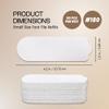 PANA 50 Pieces Small White Pedi File Refill for Stainless Steel Foot File Sanding Foot Rasp - Easy Strip Peel Pedicure Refill Pads - Grit 180 view 2