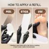 PANA 50 Pieces Small White Pedi File Refill for Stainless Steel Foot File Sanding Foot Rasp - Easy Strip Peel Pedicure Refill Pads - Grit 180 view 3