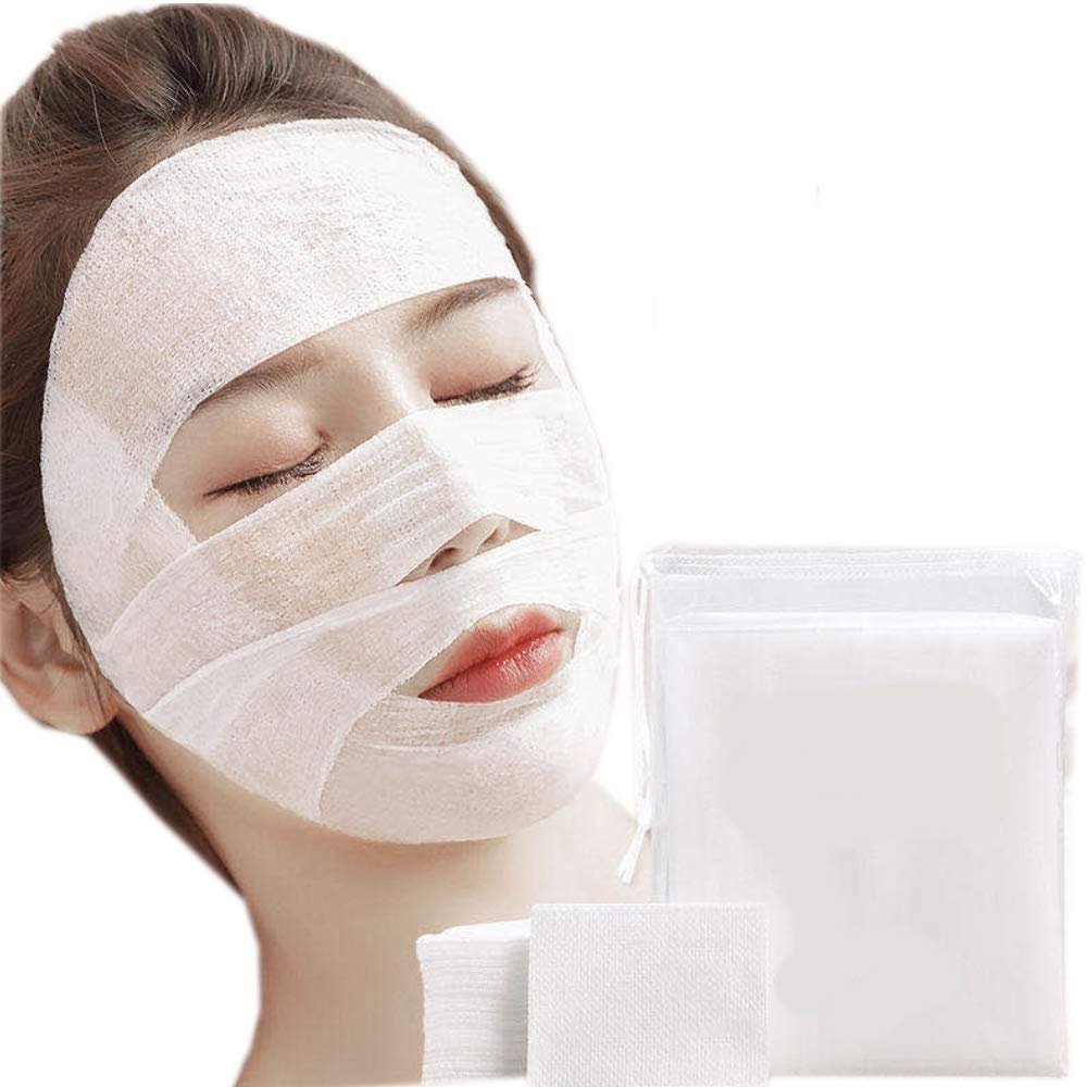 200 Pcs Stretchable Cosmetic Cotton Pads, Moisturizing Facial Makeup Pads, Breathable Cotton Pads for Facial/Eye/Nails Makeup Remover