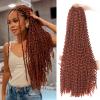 24 Inch Copper Red Passion Twist Hair 7 Packs Water Wave Crochet Hair For Butterfly Locs Goddess Locs Long Bohemian Curl Hair Synthetic Braiding Hair Extensions (24 Inch,350#) view 1