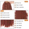 24 Inch Copper Red Passion Twist Hair 7 Packs Water Wave Crochet Hair For Butterfly Locs Goddess Locs Long Bohemian Curl Hair Synthetic Braiding Hair Extensions (24 Inch,350#) view 3
