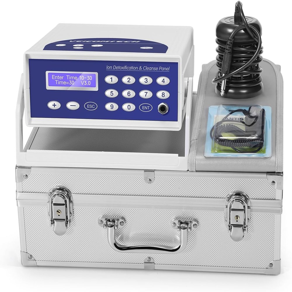 veicomtech Ionic Foot Bath Detox Machine, Detox Foot Spa with Wrist Strap, Far Infrared Waistbelt and Array for Home Use, Salon Beauty Club