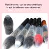 100Pcs Makeup Cosmetic Beauty Brushes Pen Guard Protector Set Reusable Expandable Mesh Cover, Makeup Brush Net Cosmetic Brush Mesh Protector Protective view 3