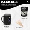 NOVA Melt Warmer for Hair Removal - Mini Waxing Kit with 1lb/500g Hard Wax Beads, 1.1lb Waxing Sticks - Ideal for Face, Body, and Sensitive Areas view 2