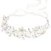 Coucoland Flower Girl Fairy Headpiece - First Communion Crystal Crown Tiara Hair Piece Baby Breath Headband for Wedding Brides Bridal Hair Accessories view 1