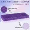 2 in 1 Pumice Stone for Feet,6 Pack Foot Scrubber & Callus Remover, Stone Scrubber for Hard Skin,Foot Pumice,Dead Skin Remover for Feet, Heels, Hands and Body (Purple) view 4