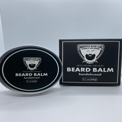 Undisputed Beard Gang Beard Balm. 100% Natural with Sandalwood Scent