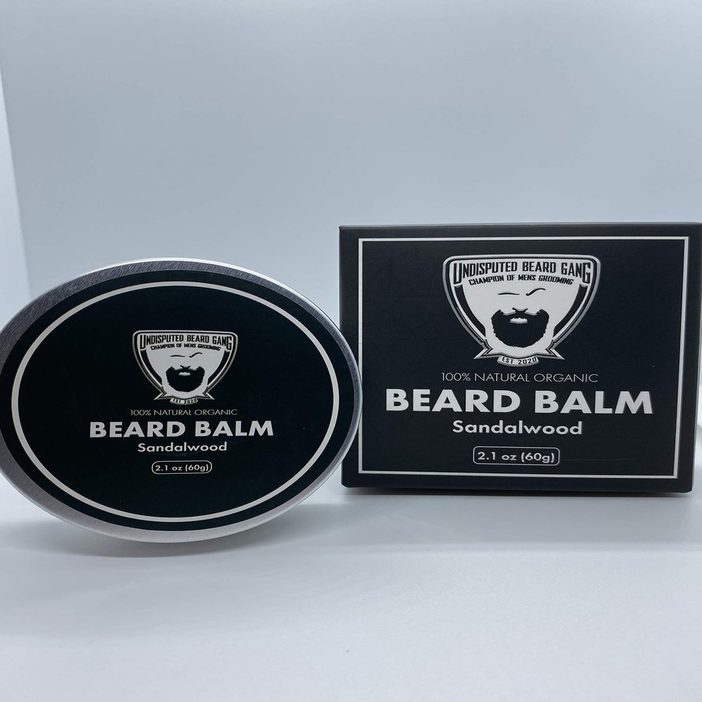Undisputed Beard Gang Beard Balm. 100% Natural with Sandalwood Scent