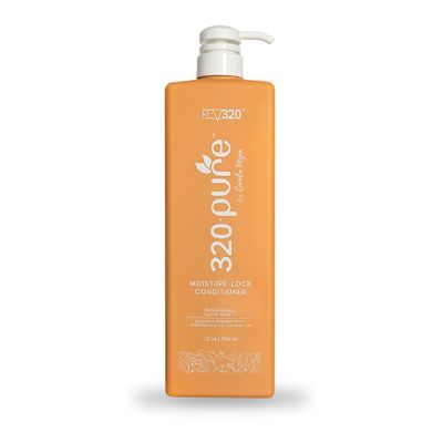 320Pure Moisture Lock Conditioner 32oz, Hydrating, Moisturizing Hair Conditioner for Women & Men, Sulfate-Free, Keratin & Argan Oil Formula for Color-Treated, Damaged, Dry, Straight and Curly Hair